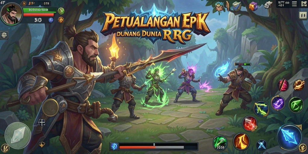 Tampilan gameplay RPG yang menakjubkan dan mendalam.