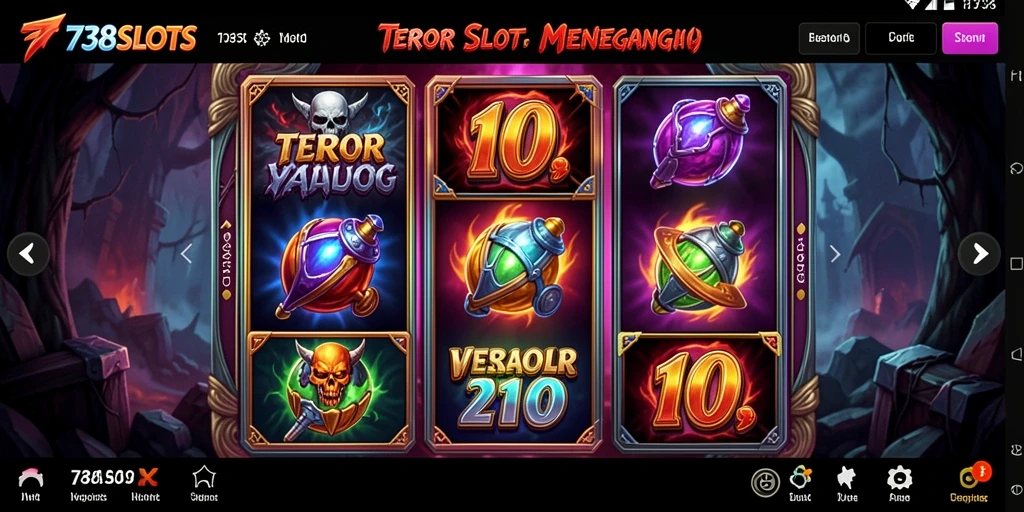 Tampilan menakutkan dari gameplay 738SLOTS yang penuh ketegangan.