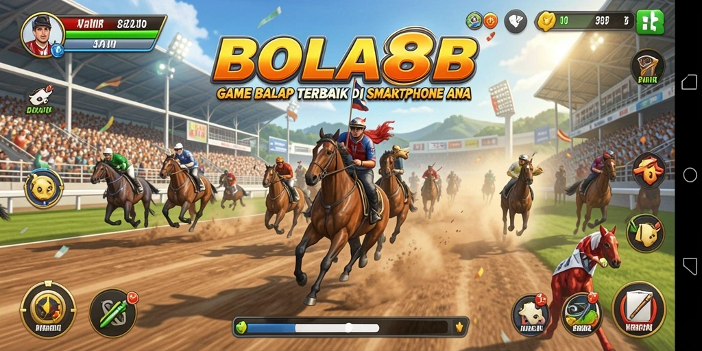 Gameplay BOLA88 menampilkan balapan seru dengan grafis yang cemerlang.
