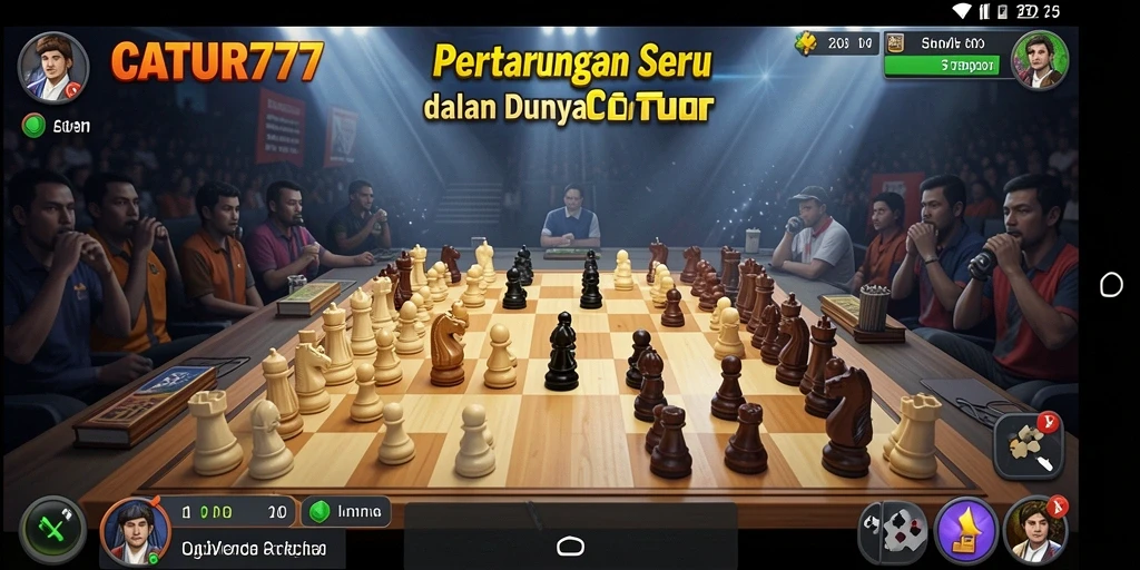 Gameplay mendebarkan dengan aksi cepat dalam CATUR777.