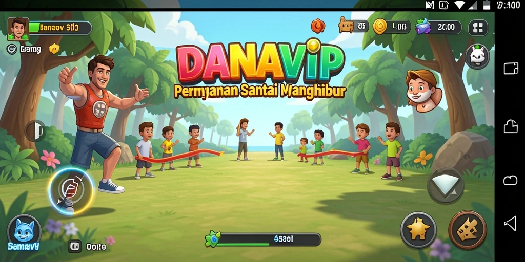 Tampilan menarik dari gameplay santai DANAVIP.