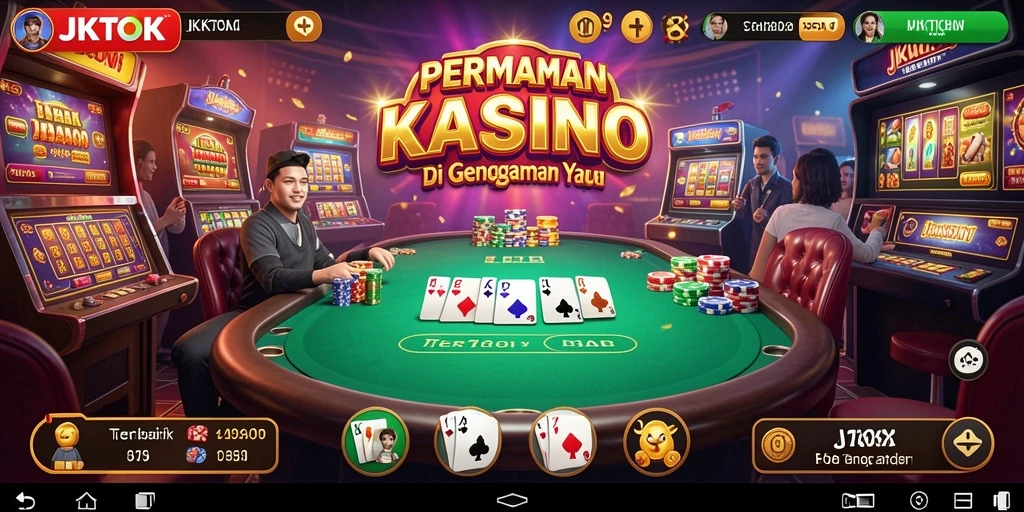 Tampilan gameplay JKTOK yang menyenangkan dan penuh warna.
