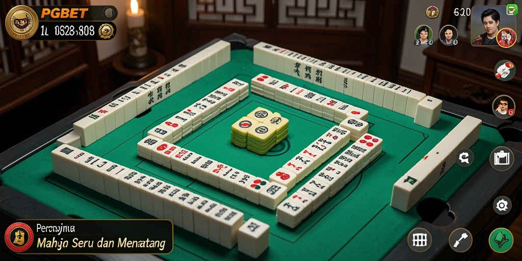 Tampilan menarik dari gameplay Mahjong di PGBET.