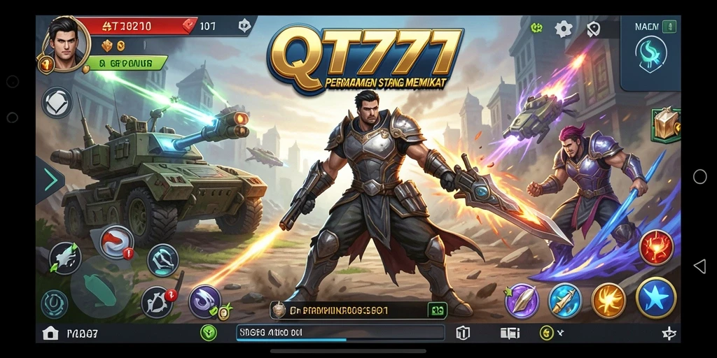 Tampilan gameplay menarik dari QT777 dengan strategi mendalam.