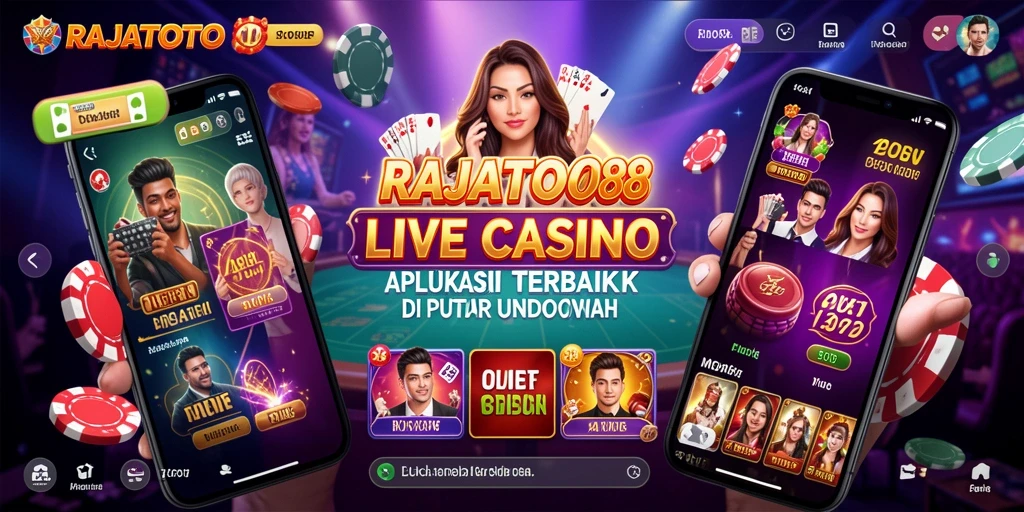 Screenshot RAJATOTO88 menunjukkan gameplay Live Casino yang seru dan interaktif.