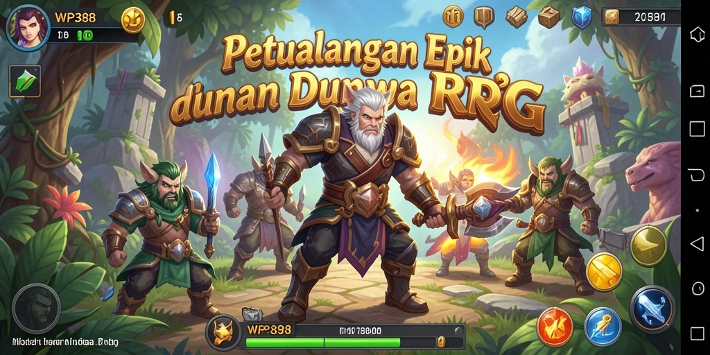 Tangkapan layar WP888 menampilkan gameplay RPG yang seru dan mendebarkan.